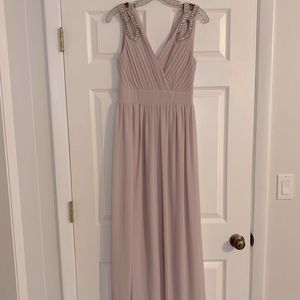 Maxi Bridesmaid Dress- Blush Pink